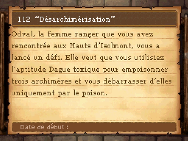 Quête : "Désarchimérisation"